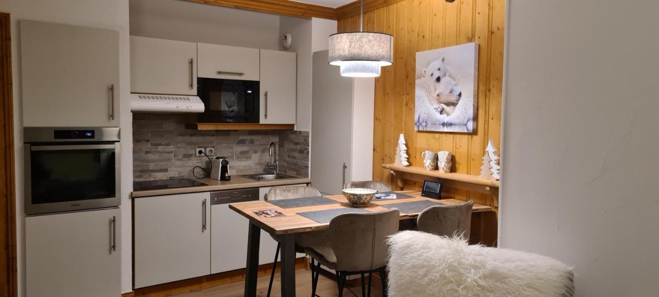 Arc 1950 Appartement De Standing Refuge Du Montagnard, Vue Incroyable Sur Le Montblanc, Skis Aux Pieds Acces Spa Et Piscine Les Arcs  エクステリア 写真