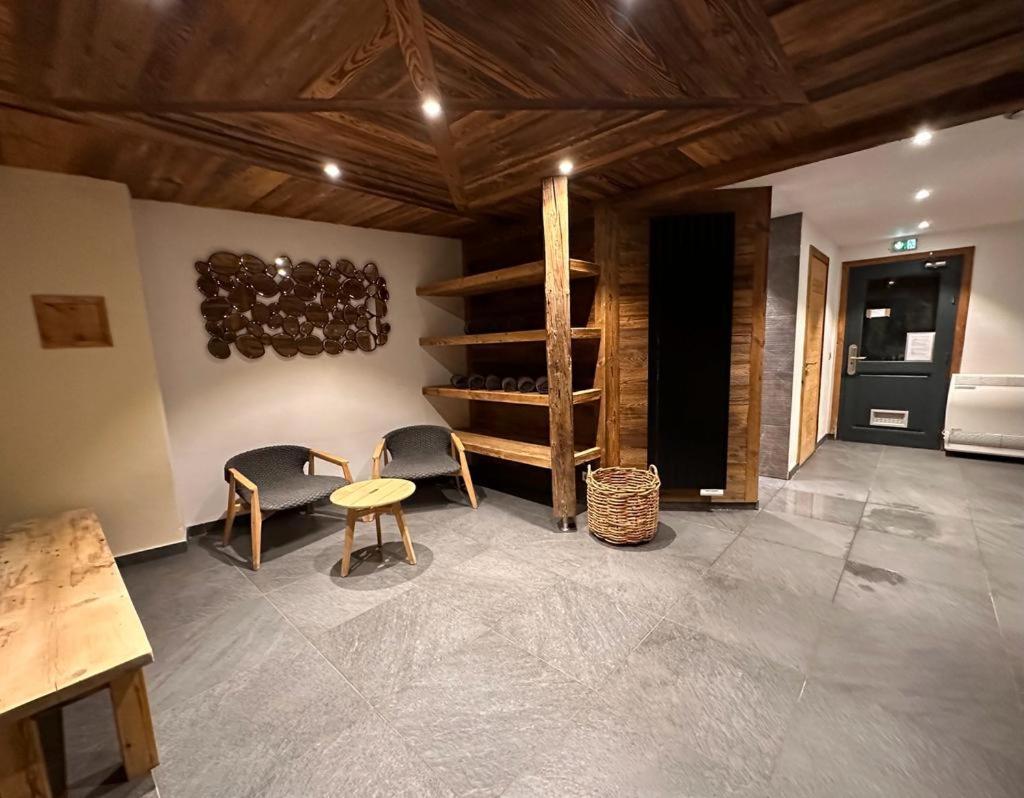 Arc 1950 Appartement De Standing Refuge Du Montagnard, Vue Incroyable Sur Le Montblanc, Skis Aux Pieds Acces Spa Et Piscine Les Arcs  エクステリア 写真